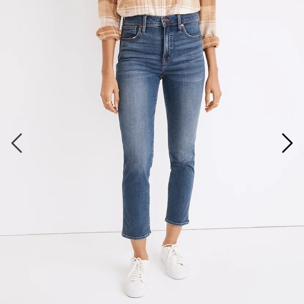Madewell stovepipe denim